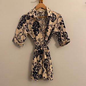 Zara mini shirt dress with belt